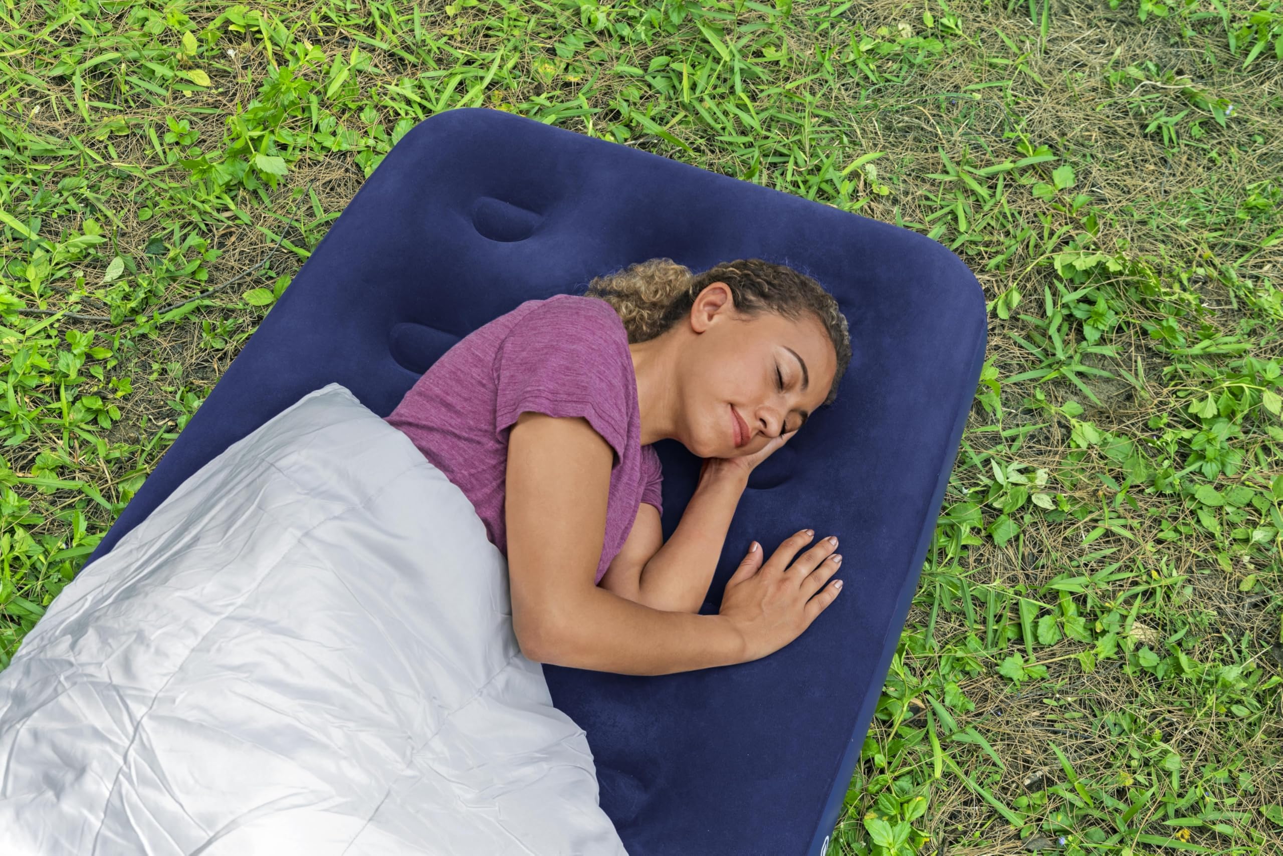 Bestway Single Airbed, Inflatable Air Mattress for One, Blow Up Camping Single Bed